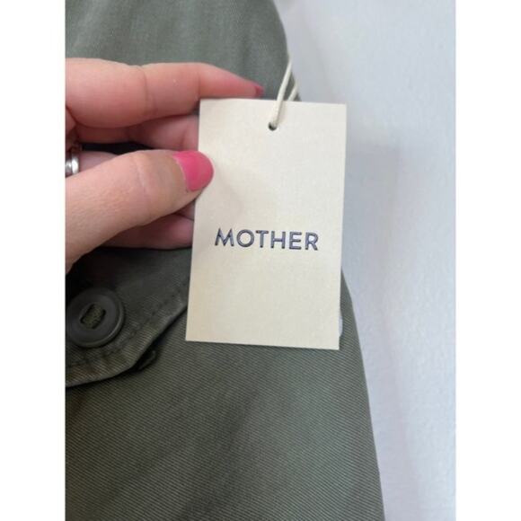 NWT Mother The G.I. Jane Frayed Cargo On The Double Green Mini Skirt - Picture 5 of 7